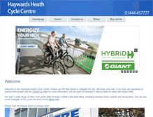 Tablet Screenshot of haywardsheathcyclecentre.com